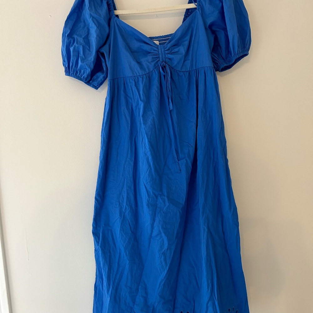 Lauren Conrad Blue Cut Out Tie Midi Dress - Picture 2 of 3